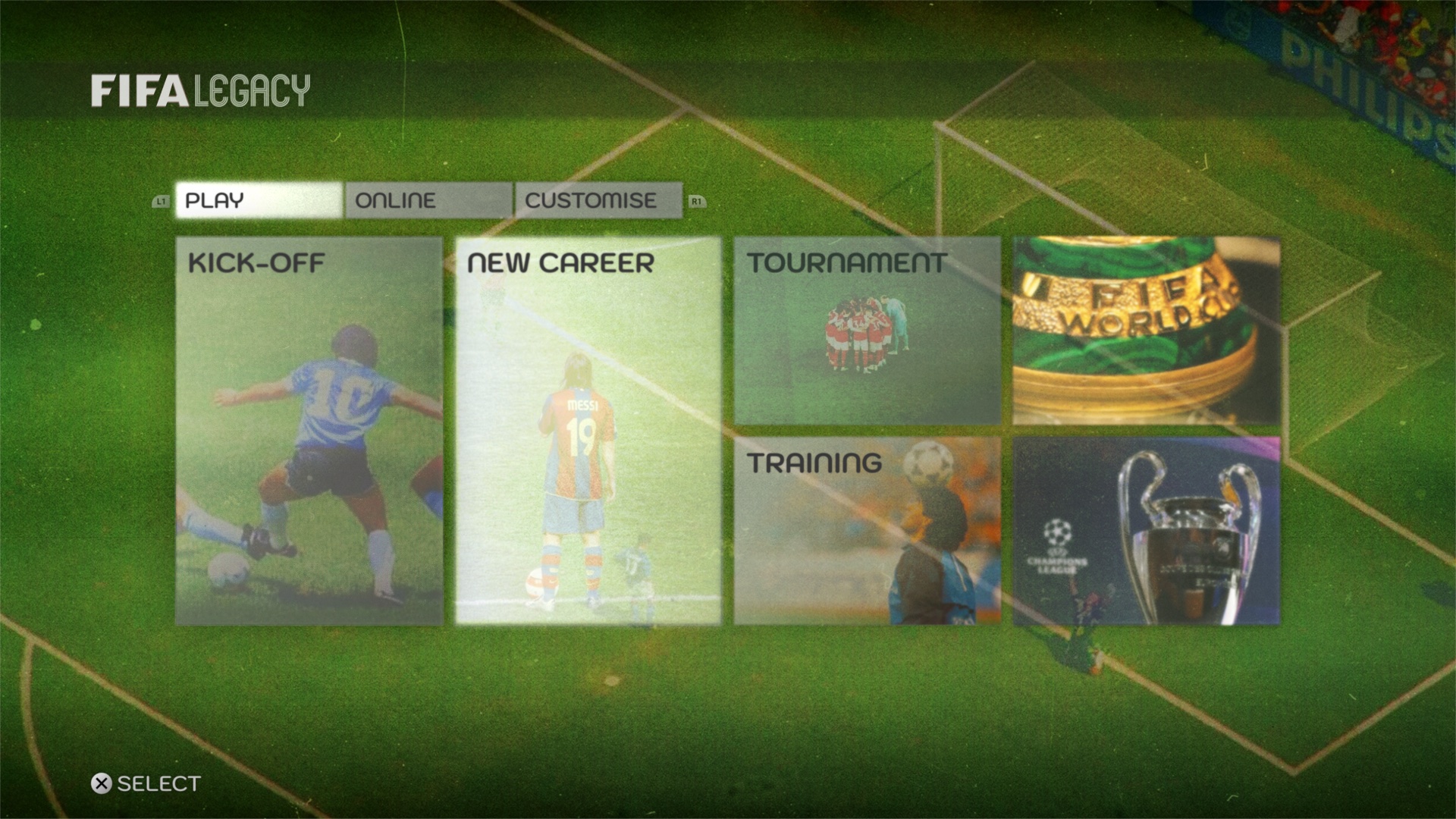 FIFA Legacy UX/UI Game Concept