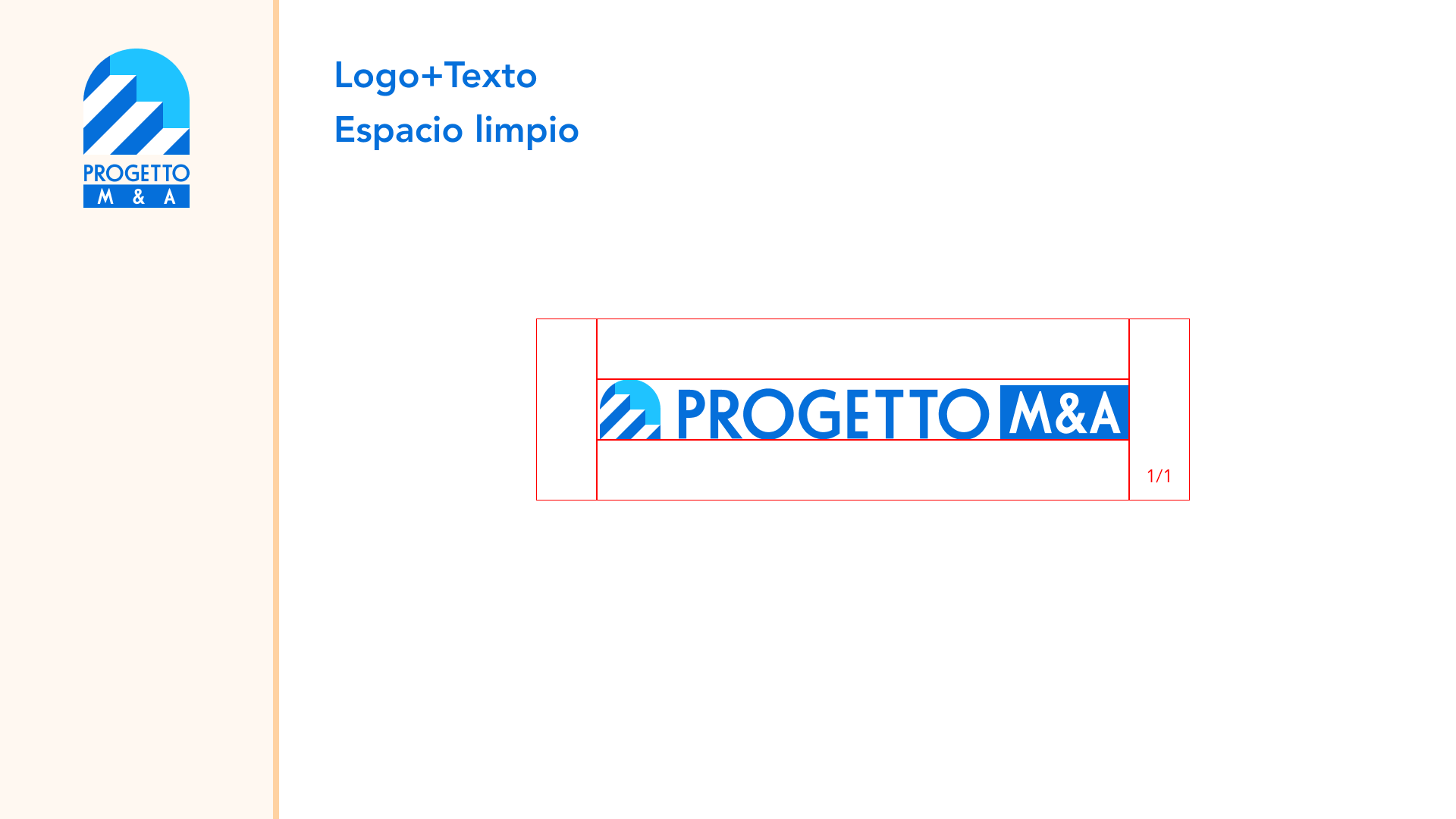 Horizontal logo: clear space