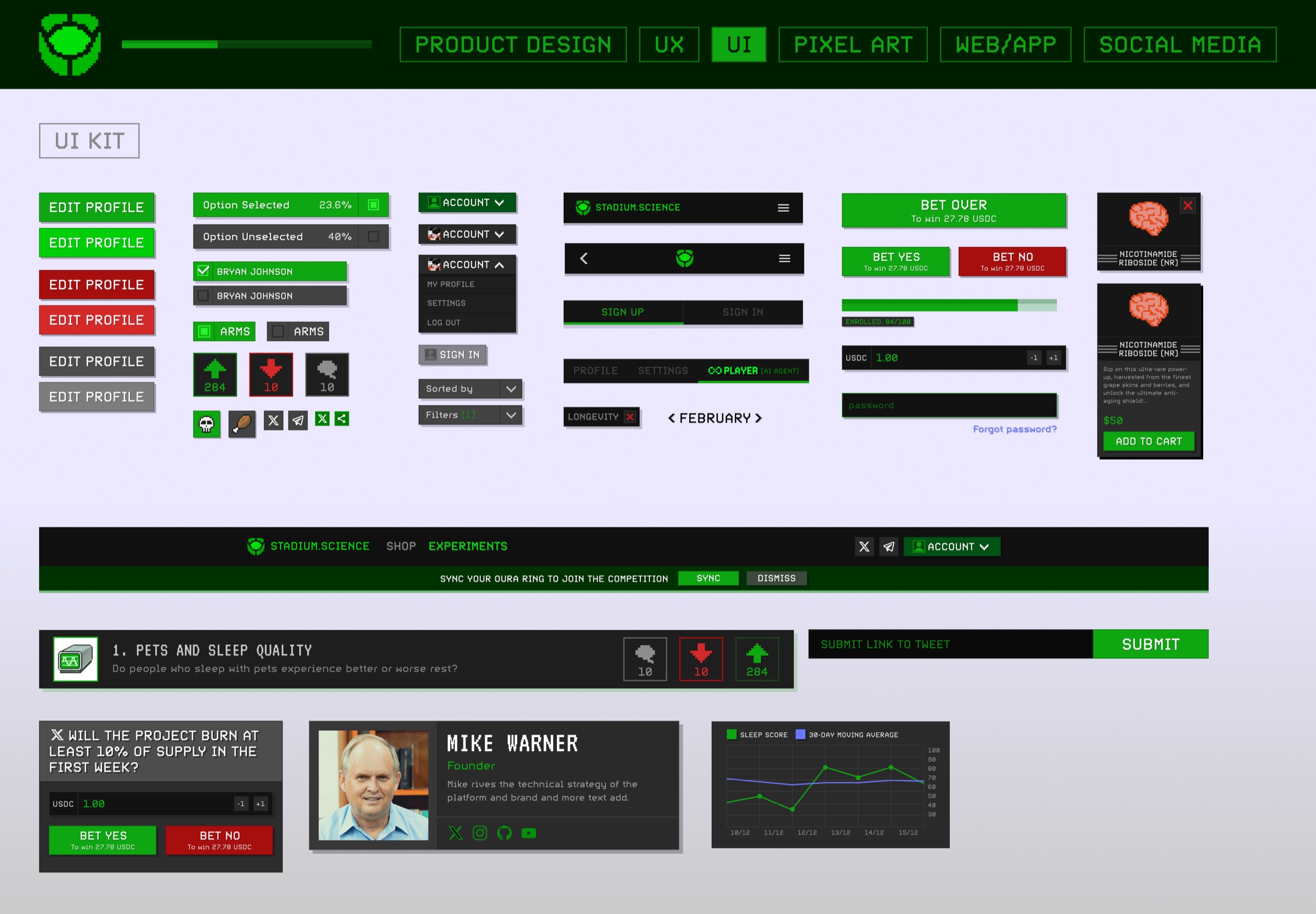 UI kit: components