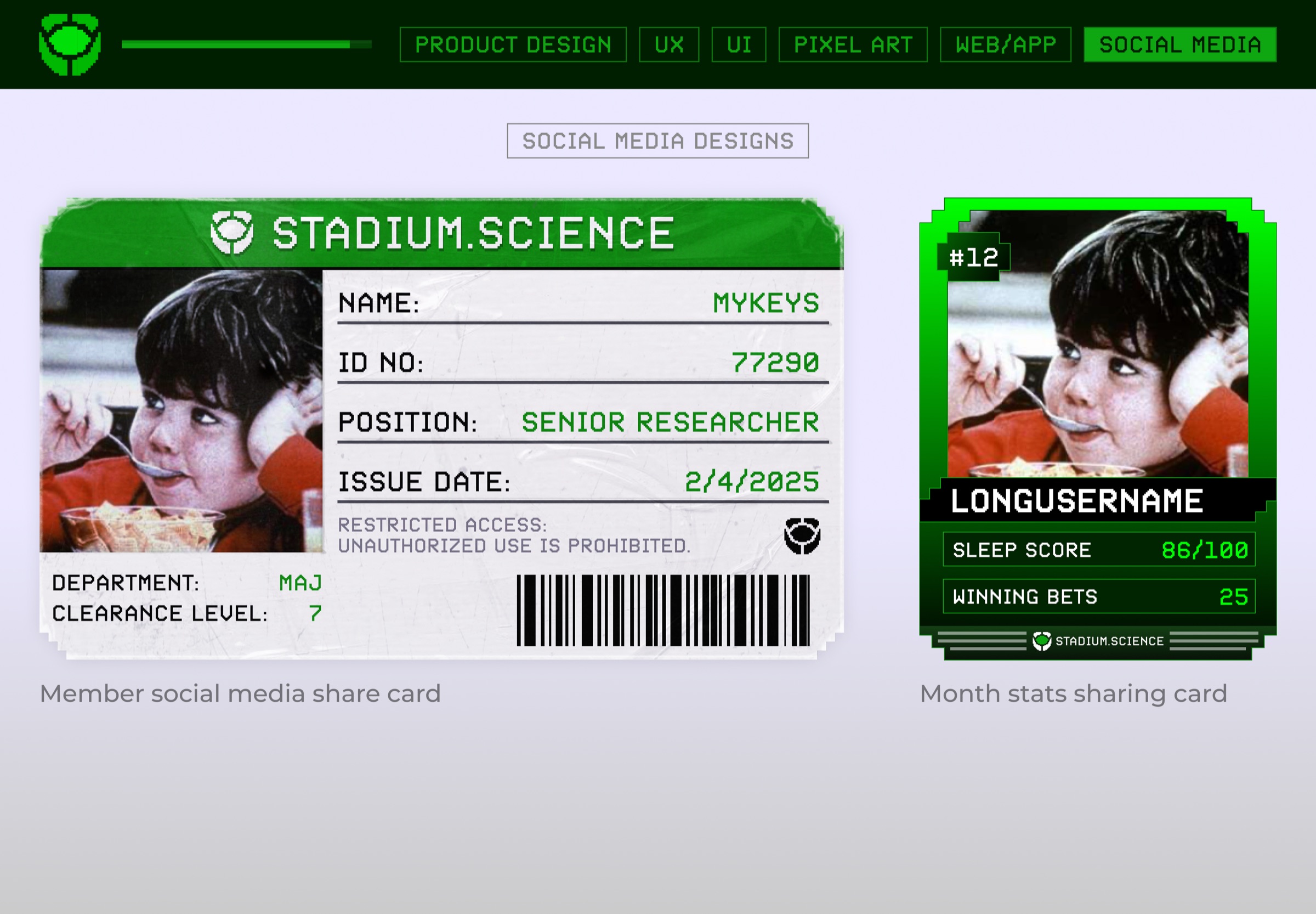 Social media share cards