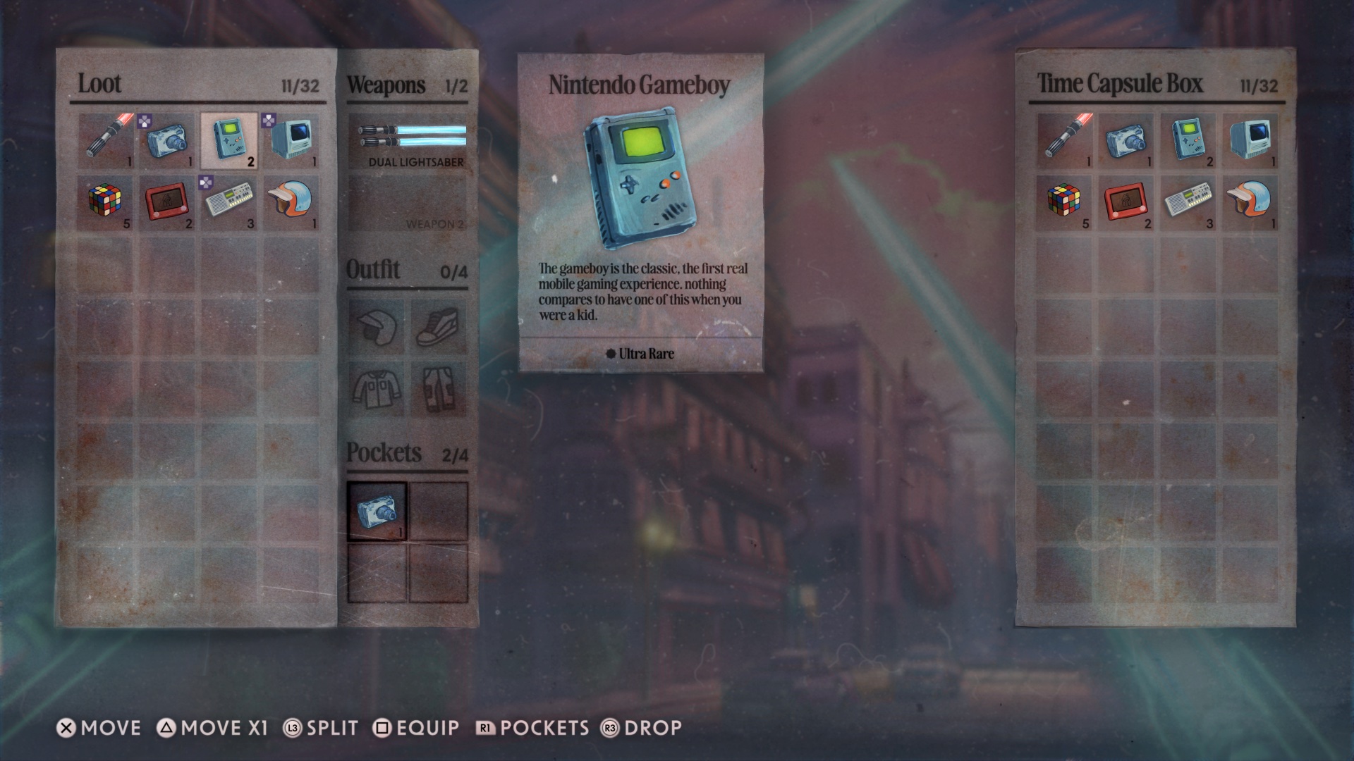 Time Capsules Game UI (PlayStation)